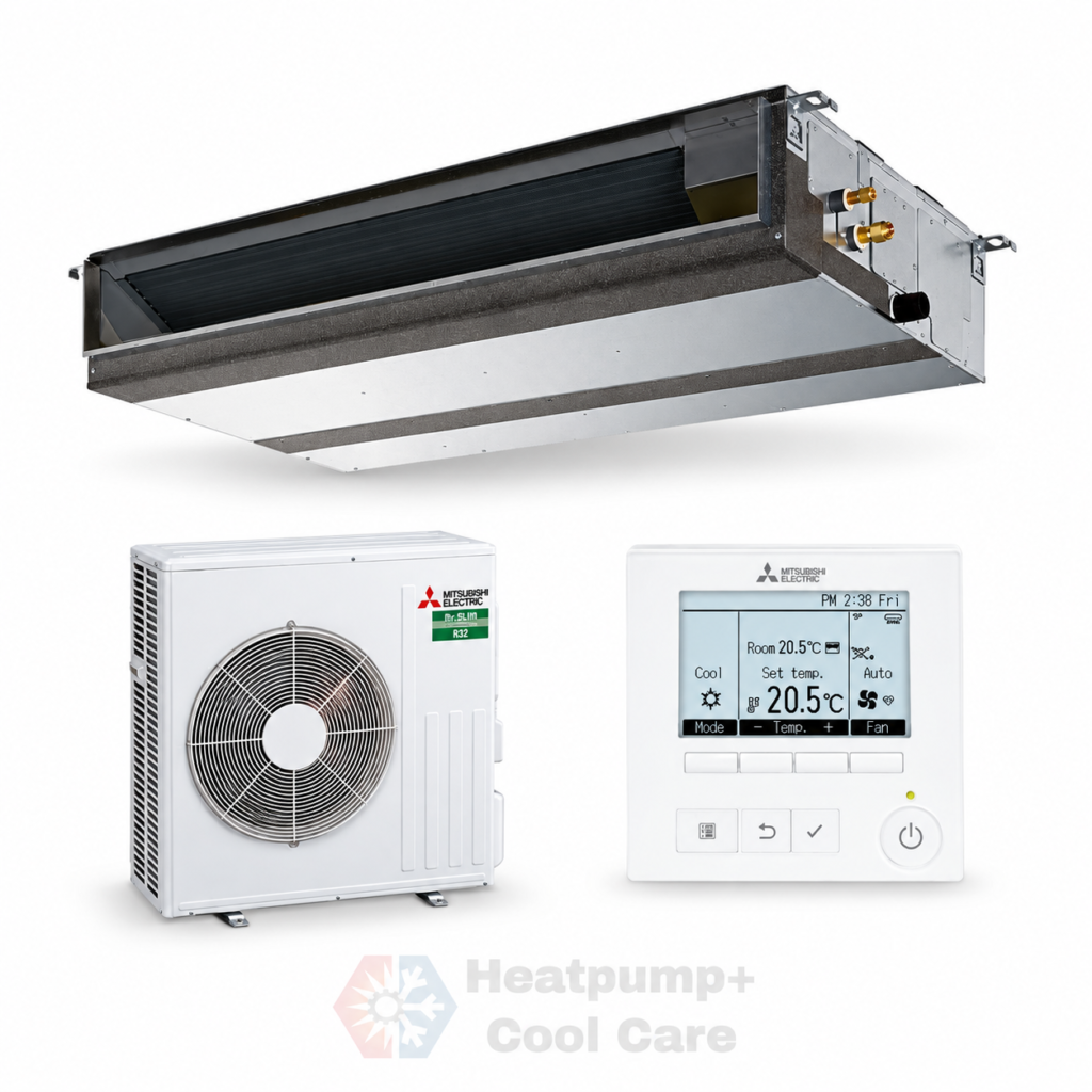 Mitsubishi Electric PEAD-M71JAA-S Ducted Heat Pump – Standard Installation